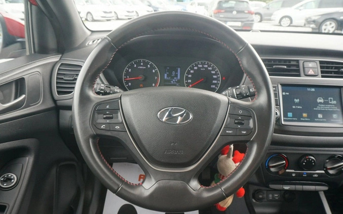 Hyundai i20 cena 45700 przebieg: 57331, rok produkcji 2018 z Działdowo małe 466